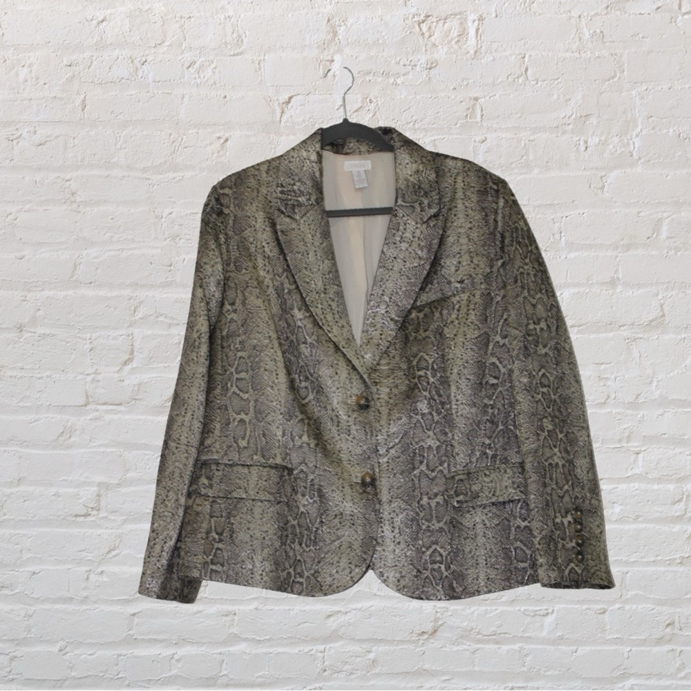 Chico's Snake Print Blazer
